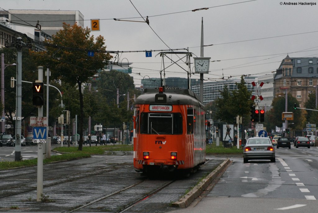 Arbeitswagen 1302 am Mannheimer Hbf 28.9.10