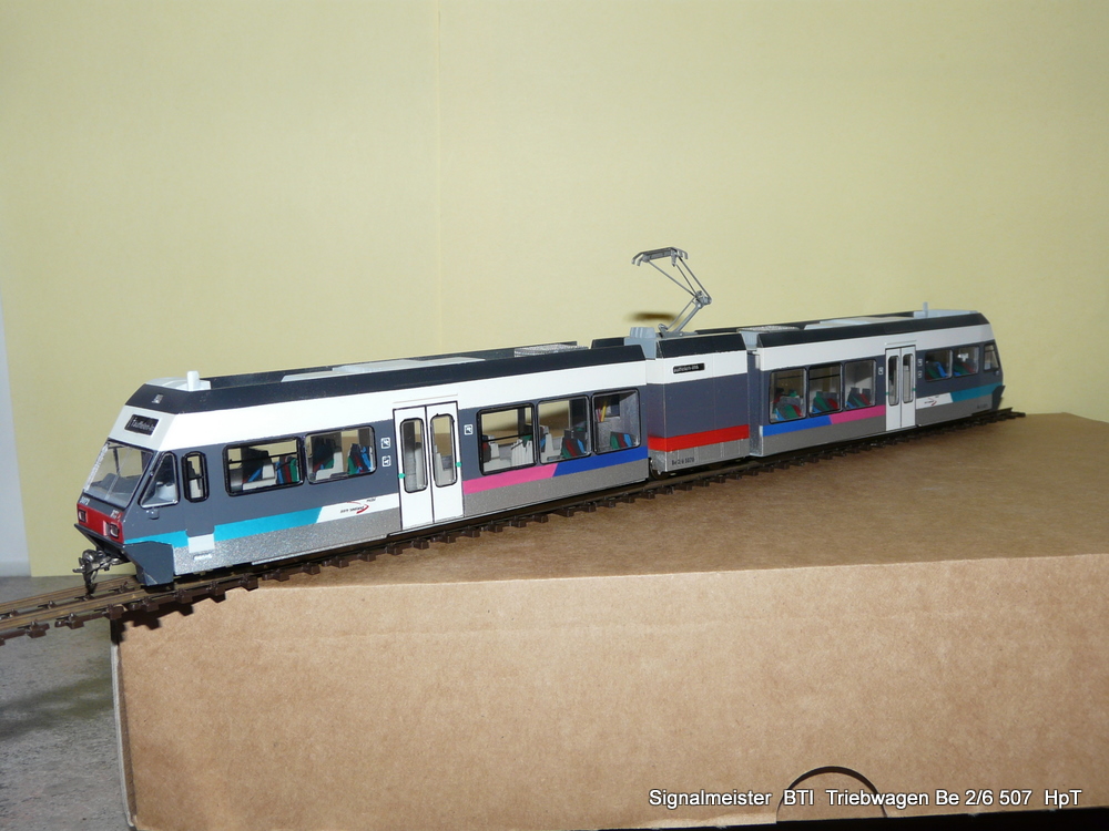 asm BTI - GTW Be 2/6 507 Modell von Signalmeister