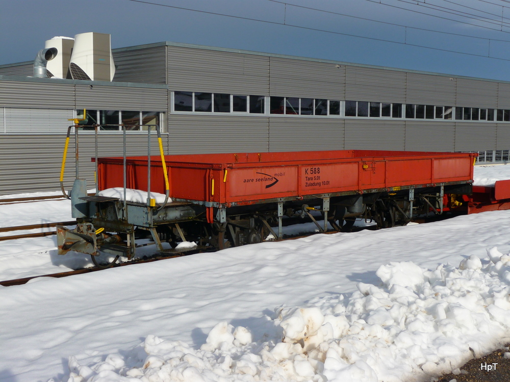 asm BTI - Gterwagen K 588 abgestellt in Siselen am 07.12.2010