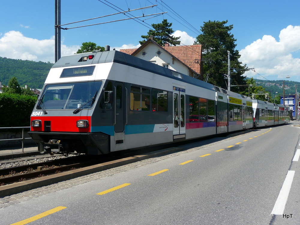 asm Seeland - GTW Be 2/6 504 und Be 2/6 506 unterwegs in Nidau am 16.06.2013