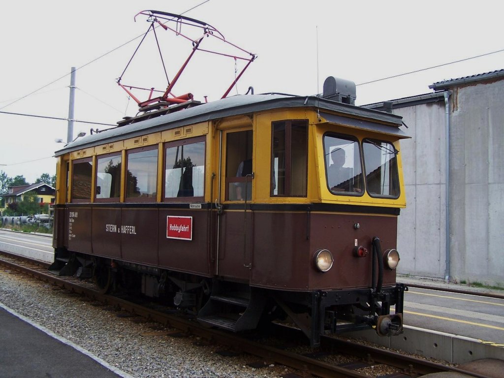 Attergaubahn : der Be 20104 auf eine Hobby-Fahrt am 05/08/10.
