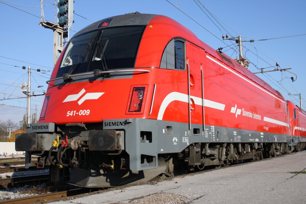 Auch am Hbf von Ljubljana standen am 07.11.09 einige 541er. Eine davon war die 541-009.