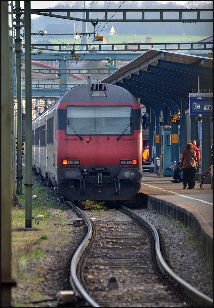 Auch wenn es nicht danach aussieht, Bahnszene in Deutschland. Konstanz im April 2012.