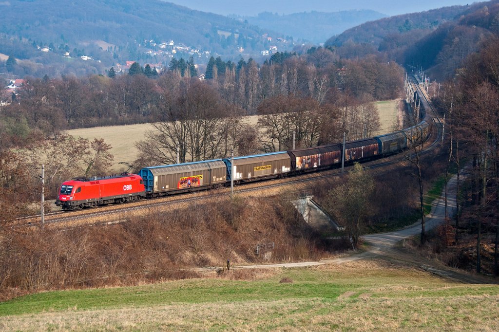 Audi Zug, am 23.03.2012 zwischen Unter Oberndorf und Maria Anzbach.