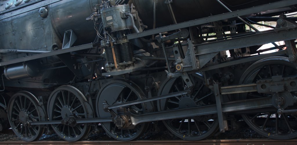 Auf Bergfahrt? Treibrder von 52 3879 in Loenen/NL. (03.09.2011)