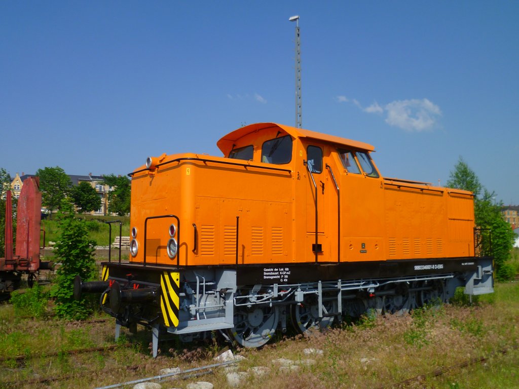 Aufbereitung einer Lok! Hier nun 346 601-8 D-EBS zusehen am 13.06.13 in Plauen/V. oberer Bahnhof.