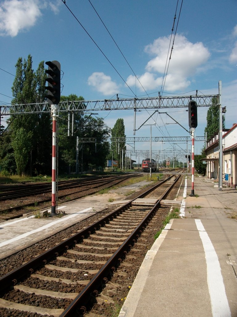 Ausfahrsignale Richtung Deutschland in Szczecin Gumience.