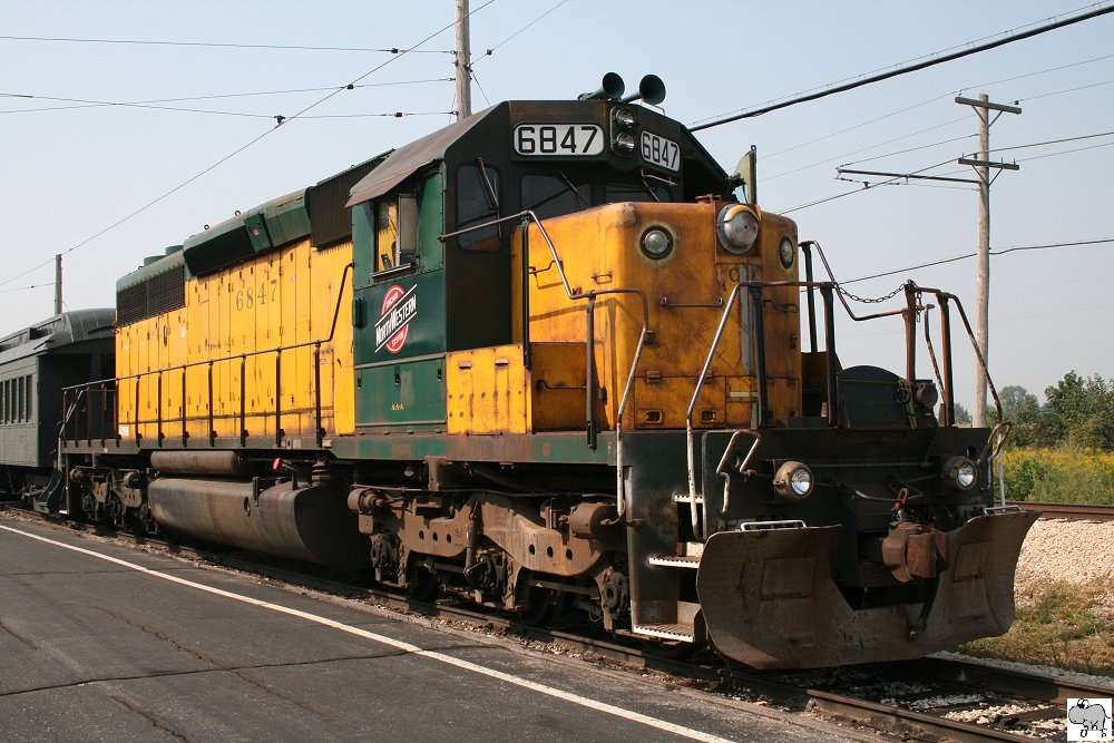 Ausgestellt im Illinois Railway Museum in Union / Illinois: EMD SD 40-2 der Chicago and Northwestern Railroad. Die Aufnahme entstand am 13. September 2011.