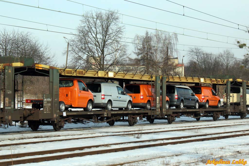 Autotransportwagen der ARS, Laaers 23 80 436 3 575-0 P, Poznań Grczyn, 20.02.2010