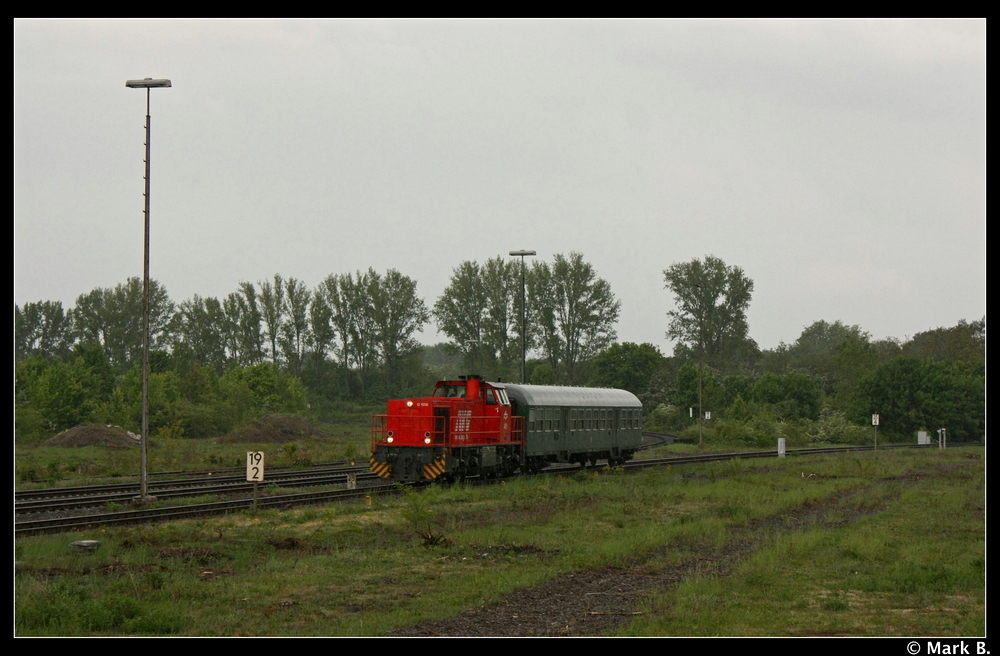 AVG G1206 mit einem ex.Luxemburgischen Bm Wagen als Esslinger Ersatz kurz vorm Bahnhof Landau(Pfalz)