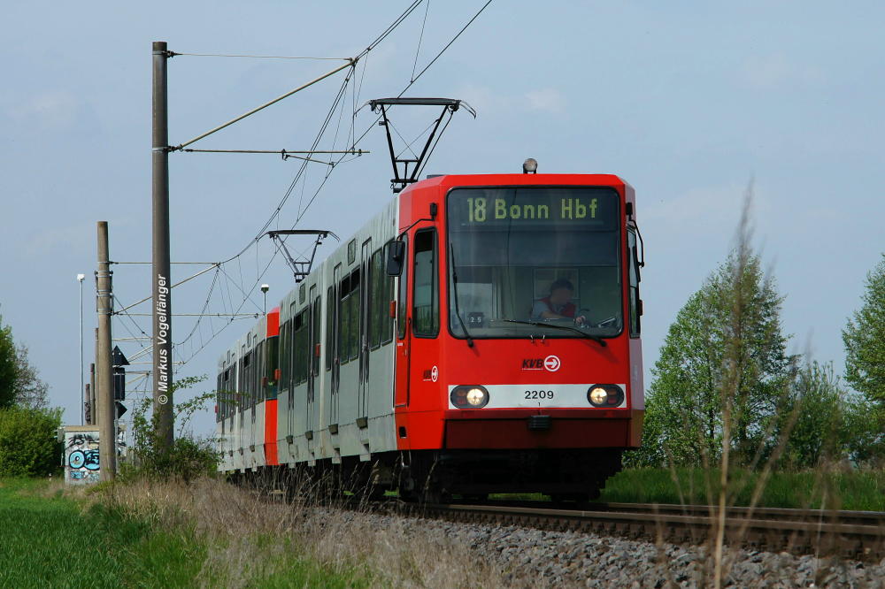 B-Wagen 2209 auf der Vorgebirgsbahn bei Merten am 03.05.2013.