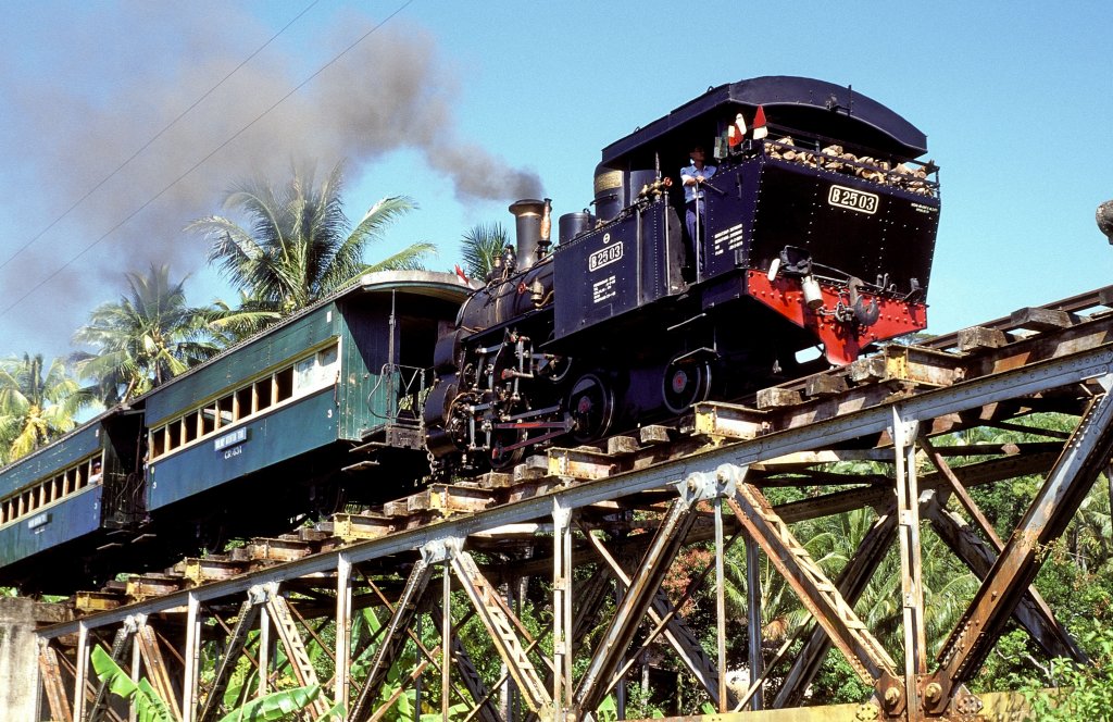 B25 03  bei Jambu  16.08.95  ( Maschinenfabrik Esslingen  Nr.3244  Bj.1902 )