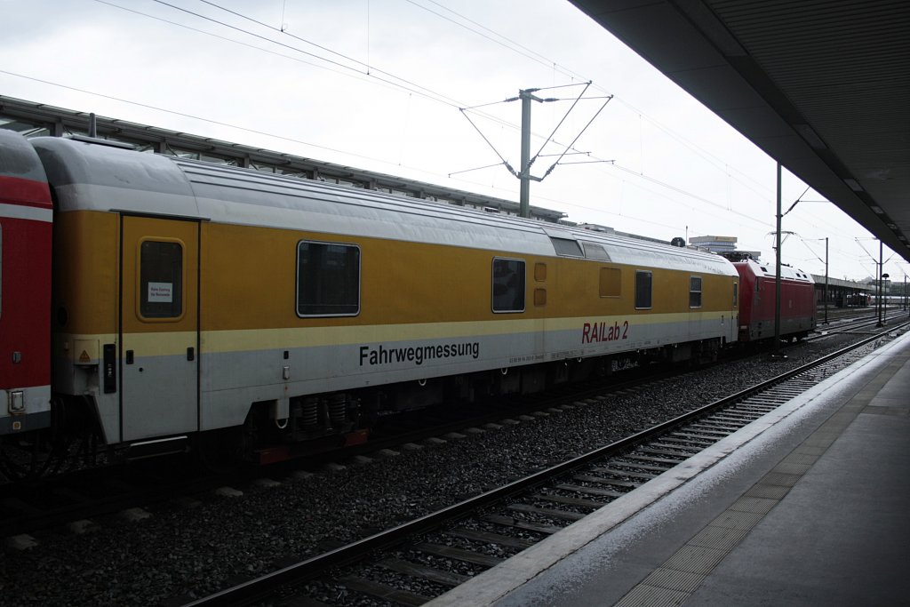 Bahndienstwagen fr Fahrwegmessung in Hannover HBF am 29.08.2011