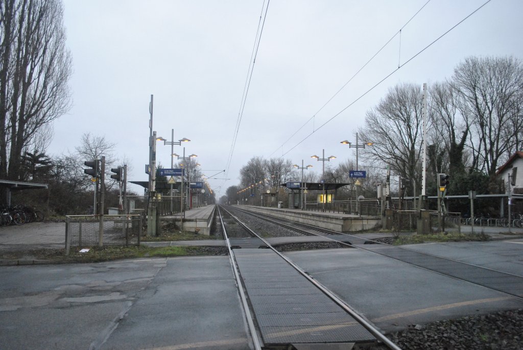 Bahnhof Aligse bei Lehrte am 26.01.2011.