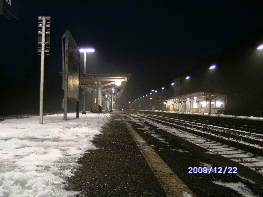 Bahnhof  Eichsttt Bahnhof mit Blick in Richtung Treuchtlingen.