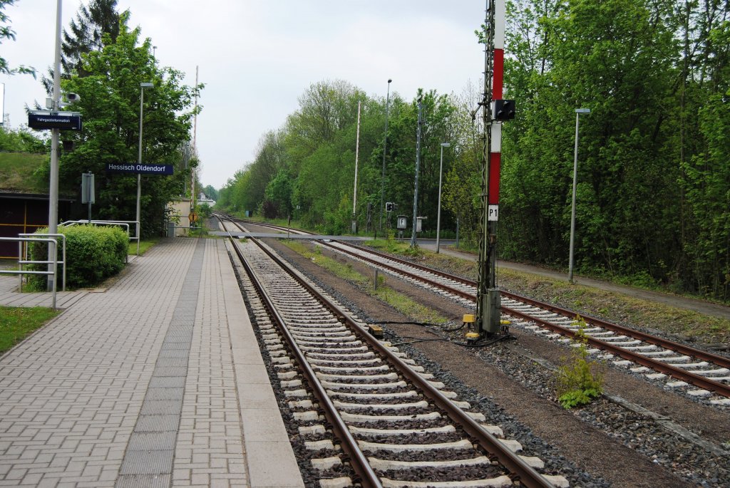 Bahnhof Hessisch Oldendorf blickrichtung Hameln