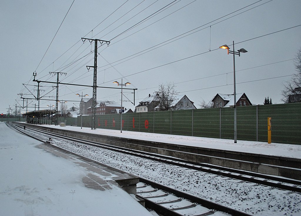 Bahnhof Lehrte am 05.12.2010.
