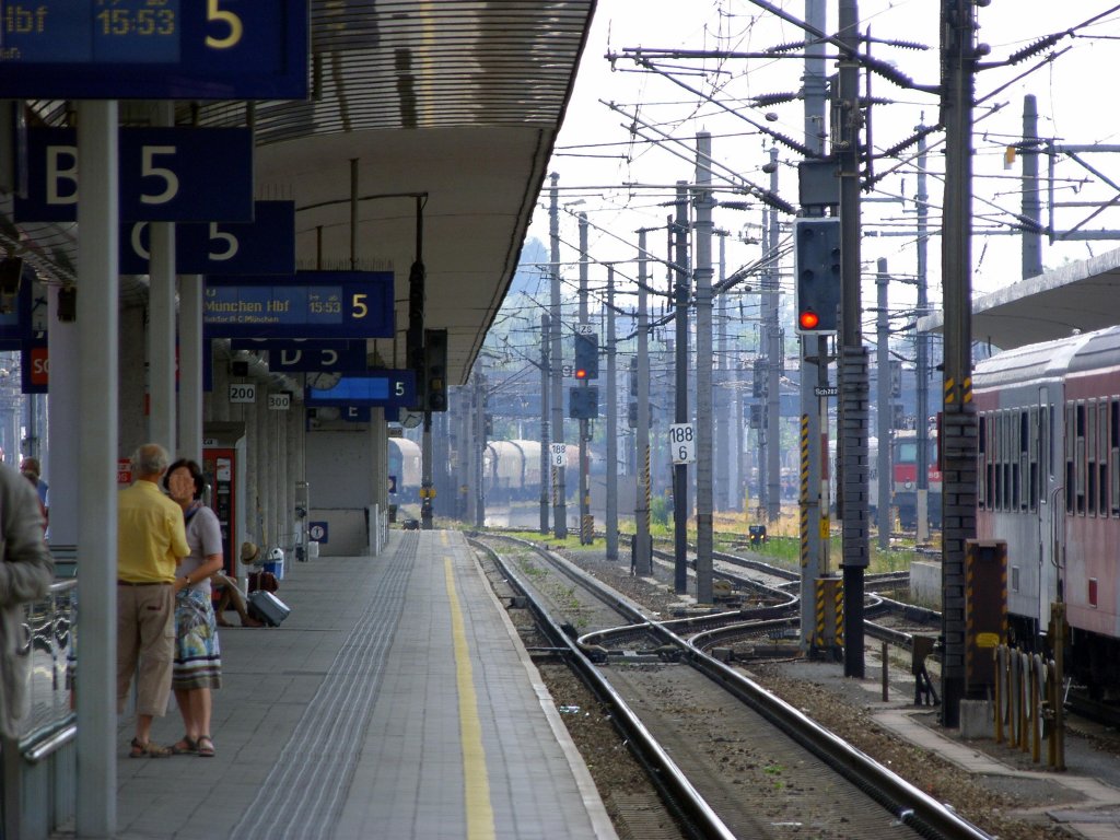 Bahnhof Linz am 3.7.2010