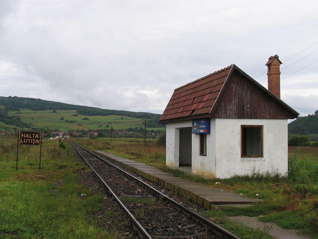 Bahnhof Lutiţa am 31-8-2010.