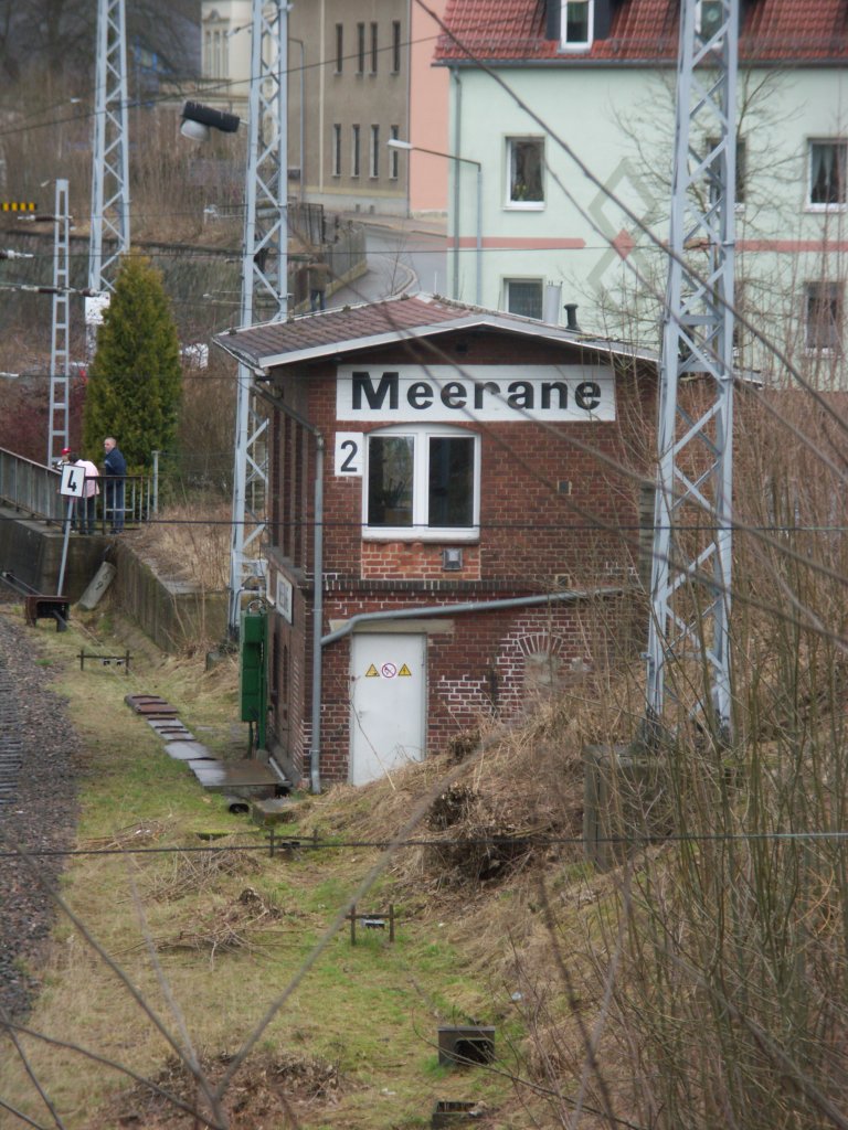 Bahnhof Meerane / Sachsen, Stellwerk 2.
13.3.3009