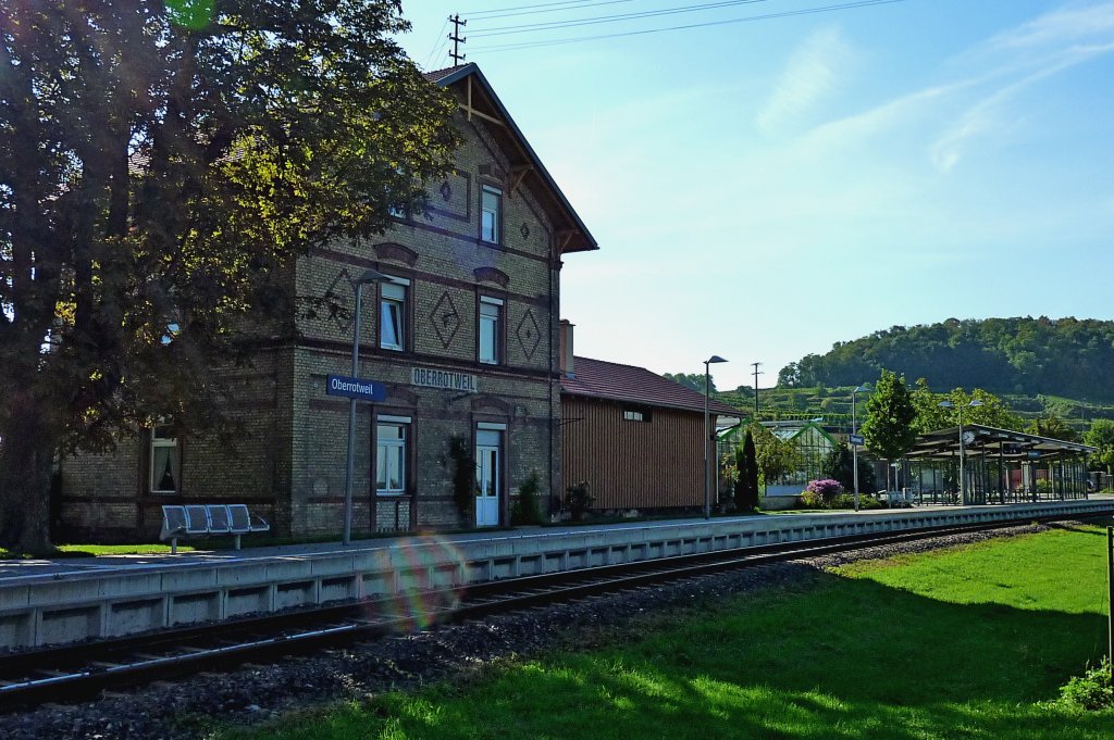 Bahnhof Oberrotweil an der Kaiserstuhlbahn, Sept.2012