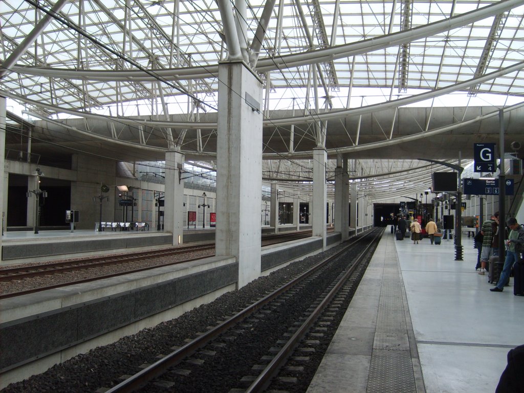 Bahnhof Paris CDG (Charles de Gaulle TGV) am 19.6.2008