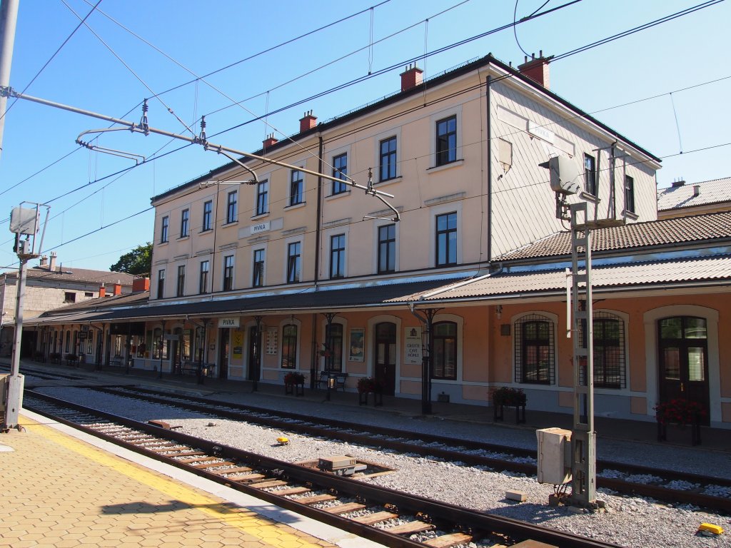 Bahnhof Pivka am 17.9. 2012.