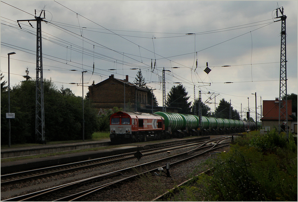 Bahnhof Reuen an der Strecke Halle - Delitzsch, August 2012