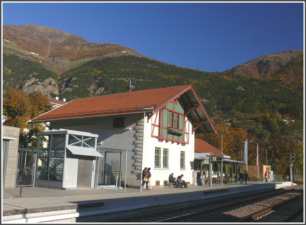 Bahnhof Schlanders/Silandro. (29.10.2009)