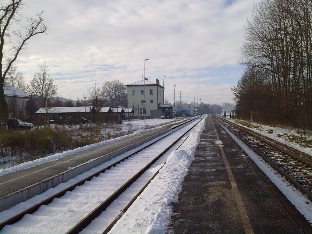 Bahnhof Schwindegg am 22.12.2009