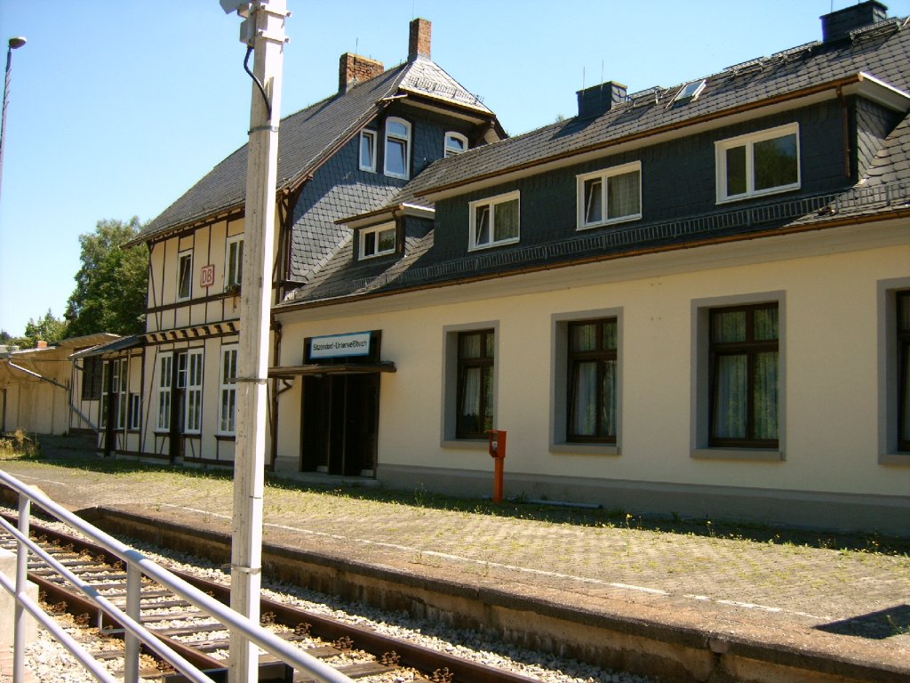 Bahnhofsgebude in Sitzendorf / Thringen