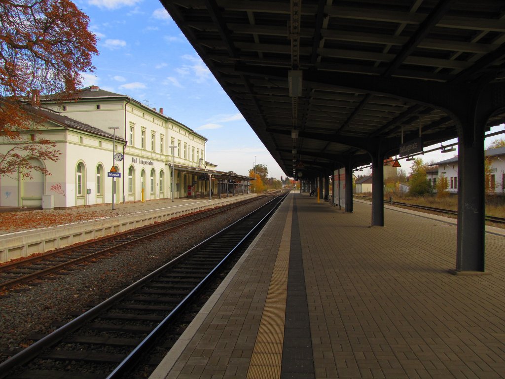 Bahnsteig 1 und 2 in Bad Langensalza; 03.11.2011