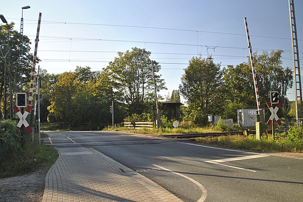 Bahnbergang in Lehrte, am 02.10.2011.