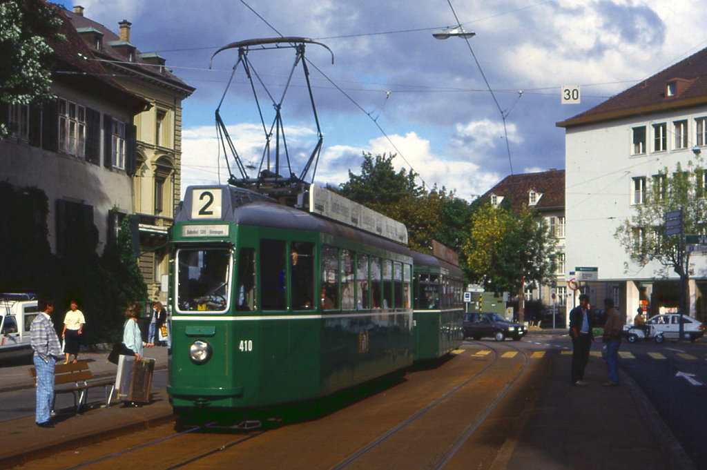 Basel Tw 410 am St.Alban Graben, 24.09.1987.