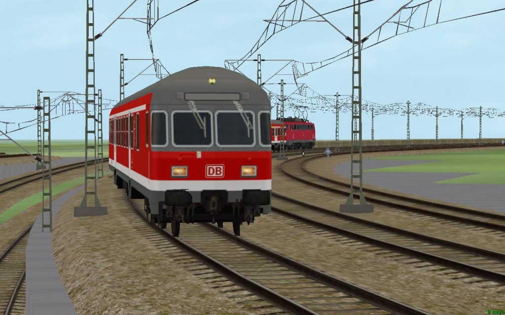 Baureihe 110 schiebt einen Regional Express kurz vor dem Dsseldorfer Hbf (EEP 5, Anlage von Daniel D.)