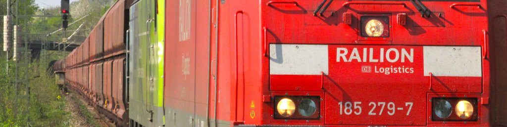 Baureihe 185 ein mal anders! Bonn-Oberkassel am 8.4.2011.