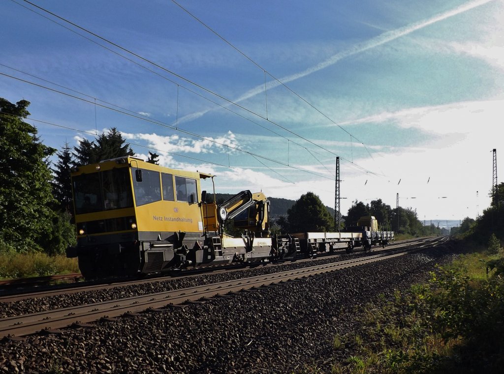 Bauzug fr die Netz Instanthaltung am 01.08.13.