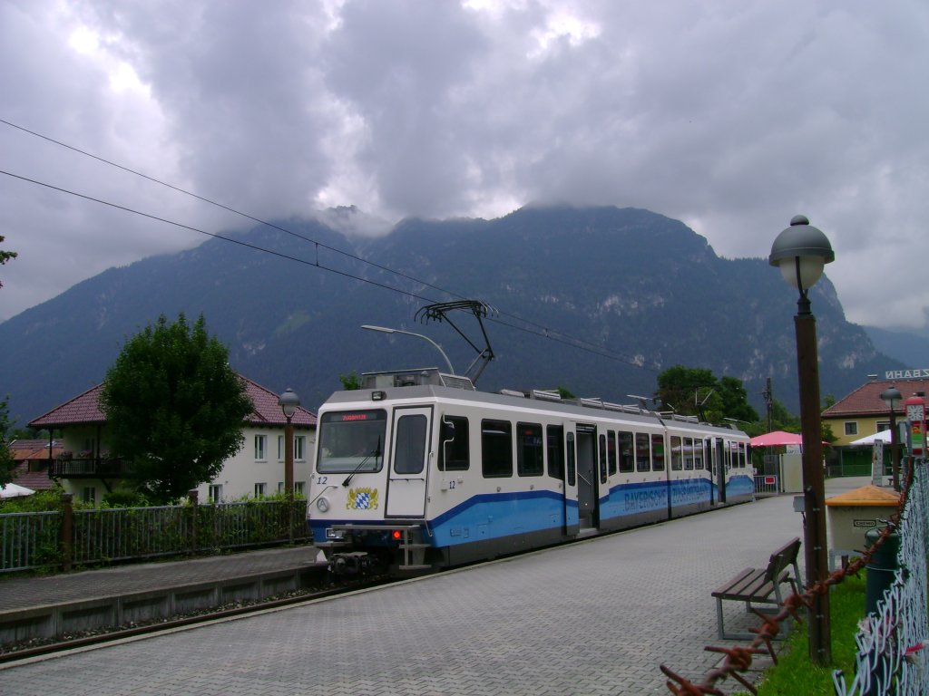 Bayerische Zugspitzbahn im Bahnhof neben dem Bahnhof :)
Garmisch-Partenkirchen 29.06.2009