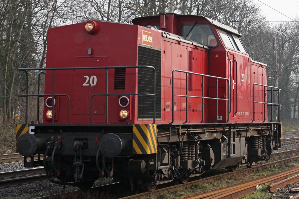 BBL 09 (ex PBSV 20) am 1.3.11 als Lz in Ratingen-Lintorf