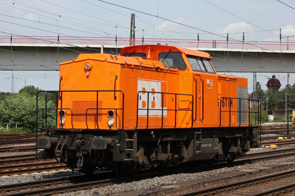 BBL 11 am 10.8.11 als Lz bei der Durchfahrt durch Duisburg-Entenfang.