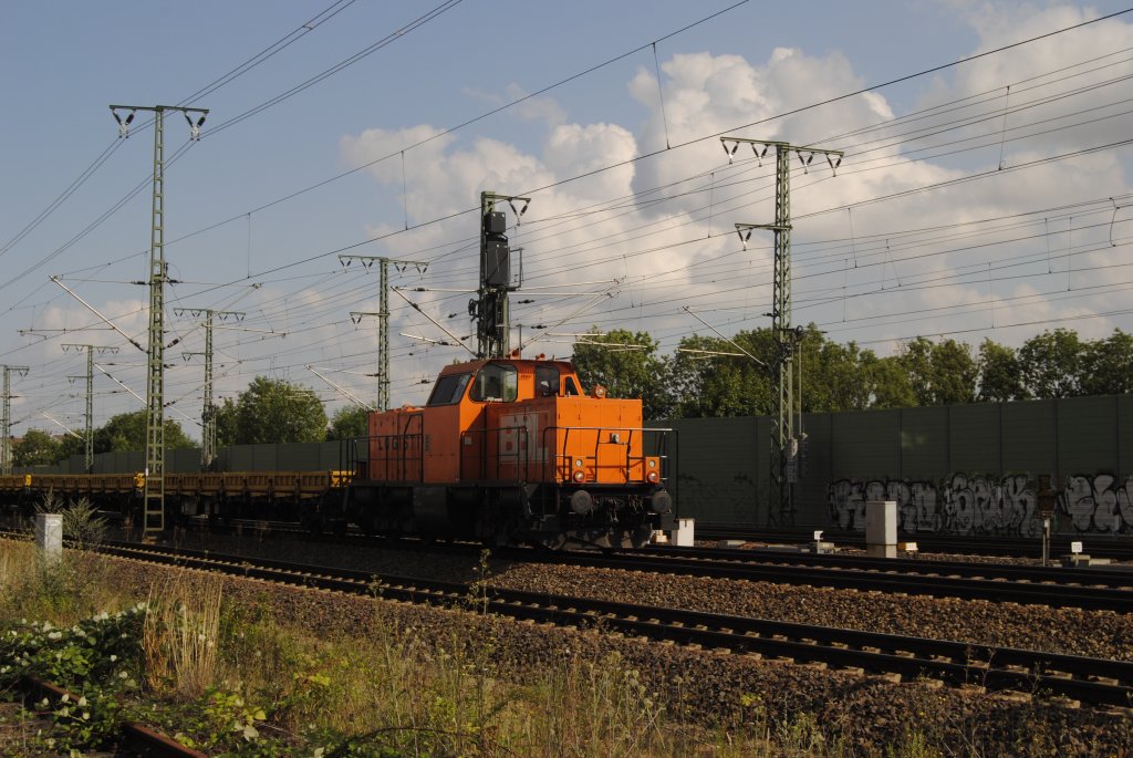 BBL Lok, (EX Baureihe 212) fhrt am 29.Juli 2010 in Lehrte ein.