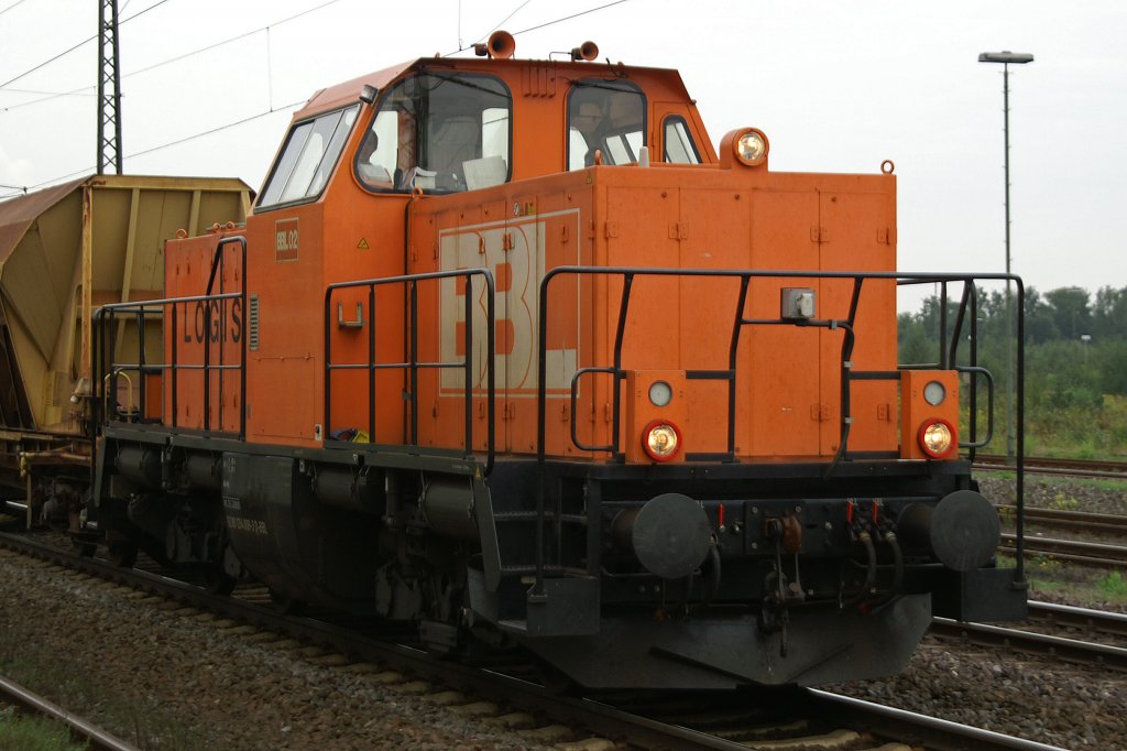 BBL02 mit Schotterzug am 30.8.11 in Duisburg-Bissingheim