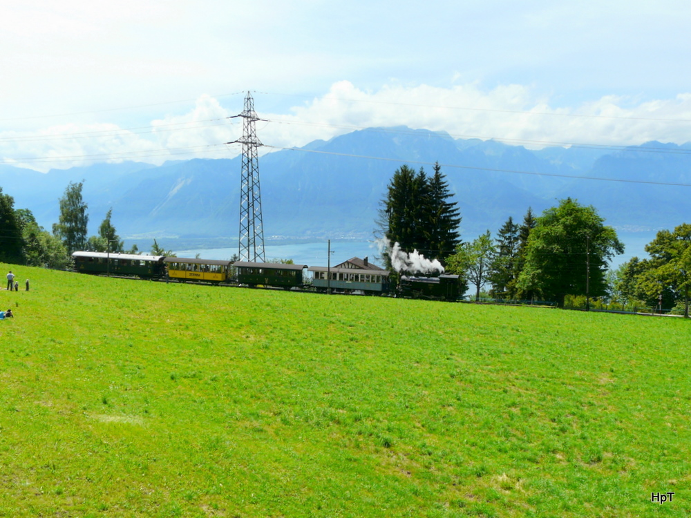 BC - Dampfzug unterwegs bei Chaulin am 12.06.2011