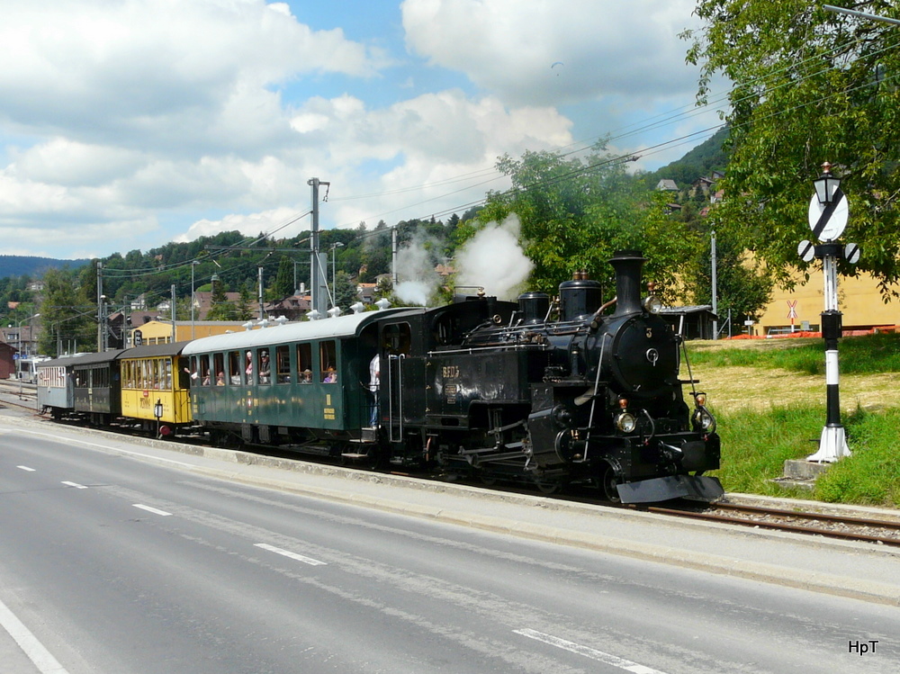 BC - Dampfzug unterwegs in Bolnay am 12.06.2011
