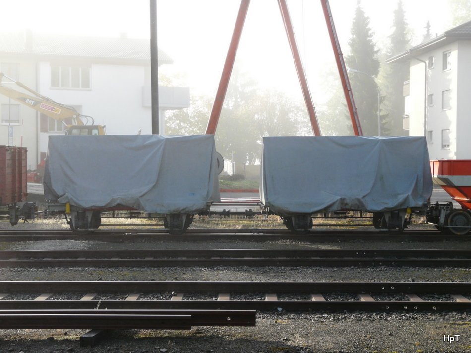 BD - Abestellte Rollwagen in Bremgarten West am 11.10.2009