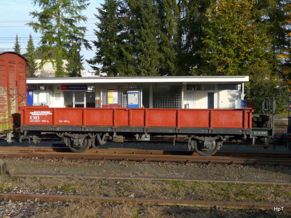 BD - Abestellter Dienstwagen X 383 in Bremgarten West am 11.10.2009