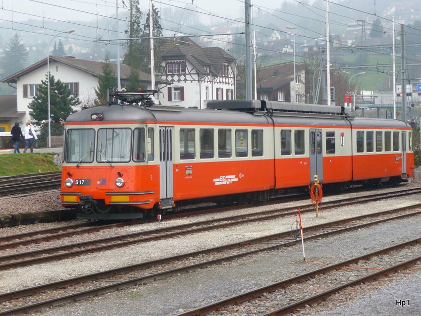 BD - Triebwagen BDe 8/8 5 in Bremgarten am 05.12.2009