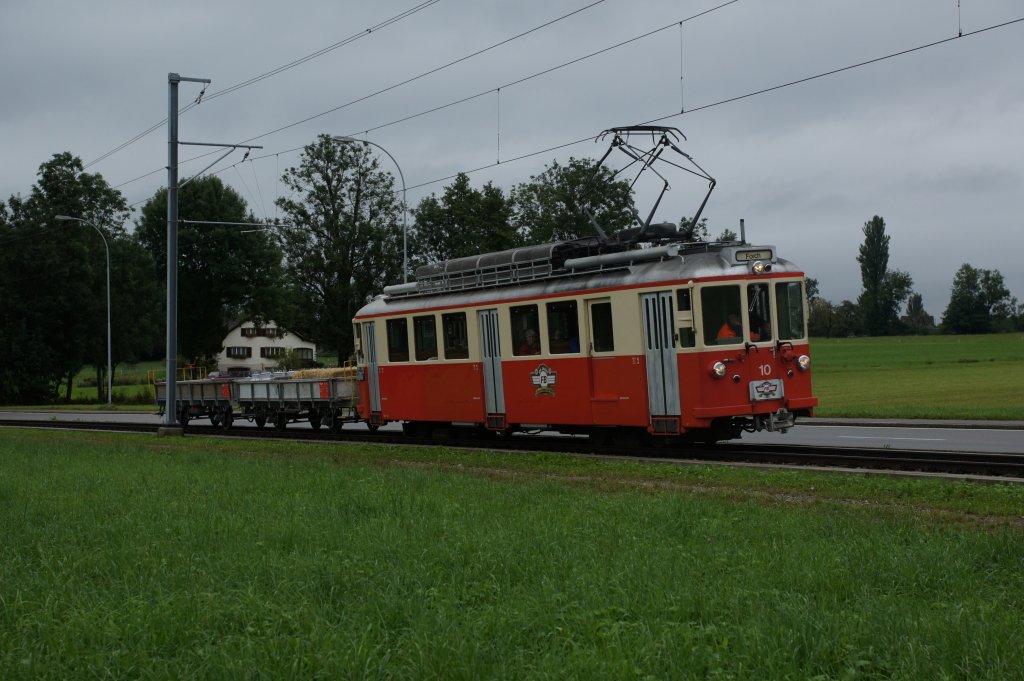 BDe 4/4 10 fhrt am 2.9.12 als GmP von Emmat Richtung Langwies.