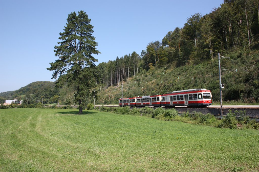 BDe 4/4 11 zwischen Lampenberg-Ramlinsburg und Hlsteig am 20.08.2011