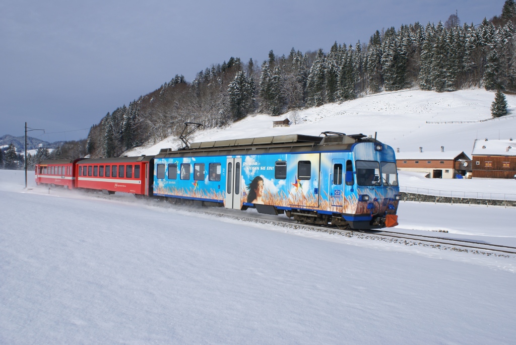 BDe 4/4 44 fhrt am 27.11.10 von Jakobsbad Richtung Gonten.